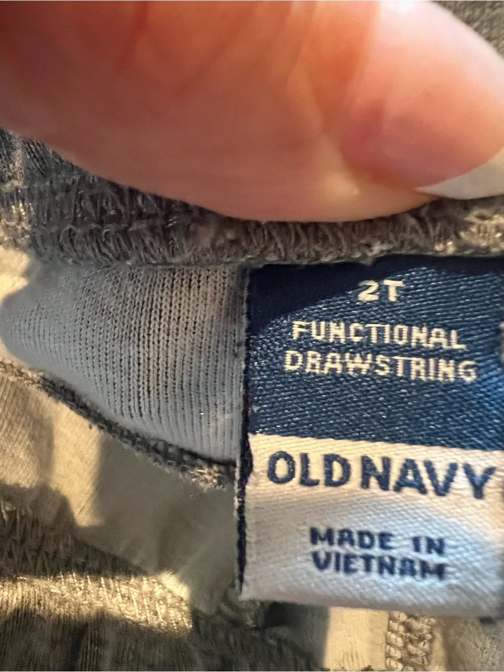 Old Navy Light Gray Kids Jogger Sweatpants with Black Drawcord